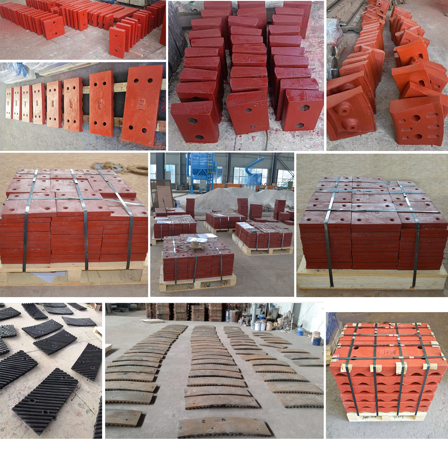 Impact plate, liner plate