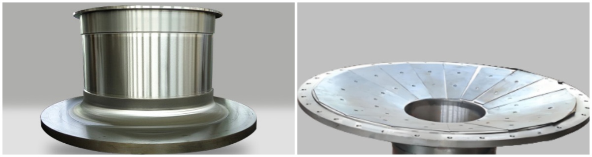 Split ball mill end cover