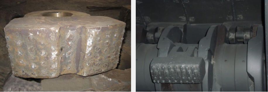 inset alloy bars hammer heads
