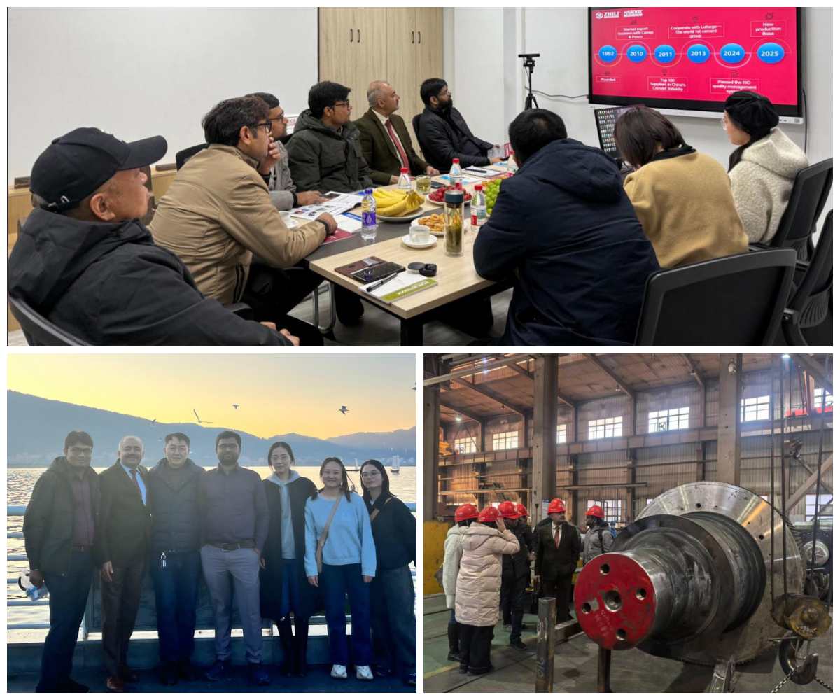 Indian Cement Plant Customer Visits Zhili Factory